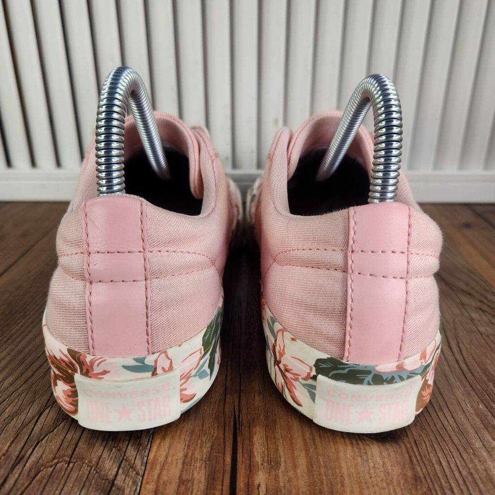 Converse Pink Floral Athletic Shoes - Picture 4 of 10